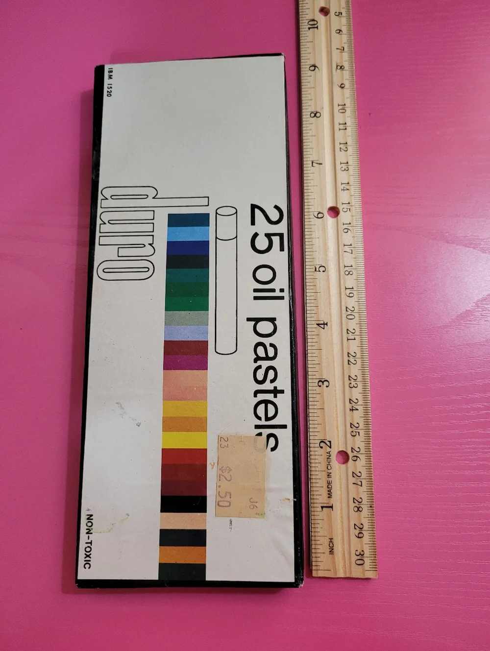 Vintage Duro Oil Pastels.  Set Of 25. IBM 1520 (0759)